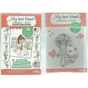 Quick Cards My Best Friend Colour & Cuts plus Designer Stamp